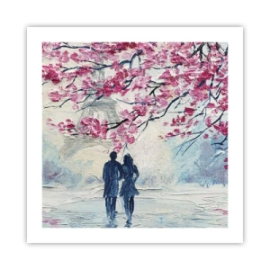 Poster - Passeggiata romantica - 50x50 cm