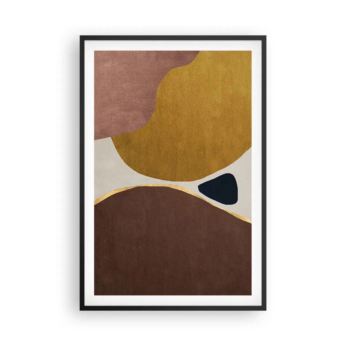 Poster in cornice nera - Astrazione: un luogo nello spazio - 61x91 cm