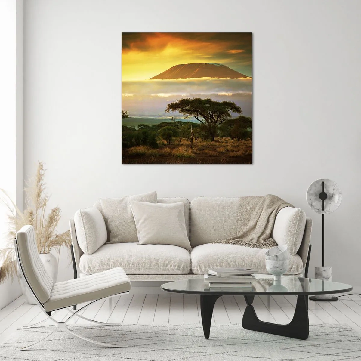 Quadro su vetro - Il sogno del viaggiatore - 50x50 cm