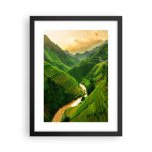 Poster in cornice nera - Valle del Vietnam - 30x40 cm