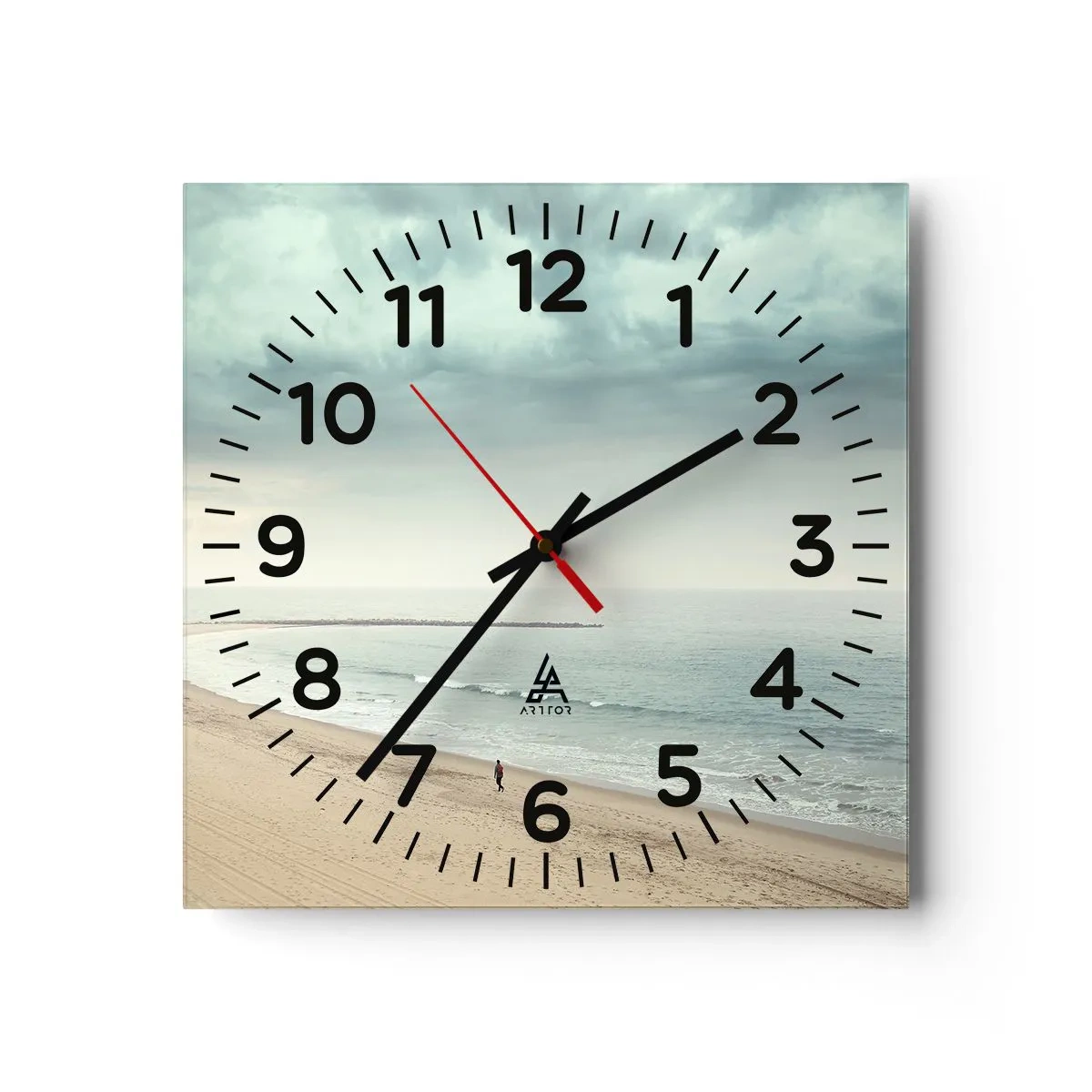 Orologio da parete - Orologio in Vetro - Cercando la pace - 30x30 cm