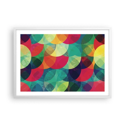 Poster in cornice bianca - Ascensione arcobaleno - 70x50 cm