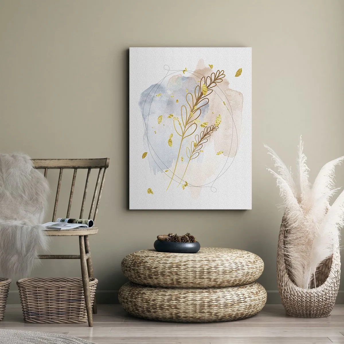 Quadro su tela - Stampe su Tela - Soffio d'oro - 55x100 cm