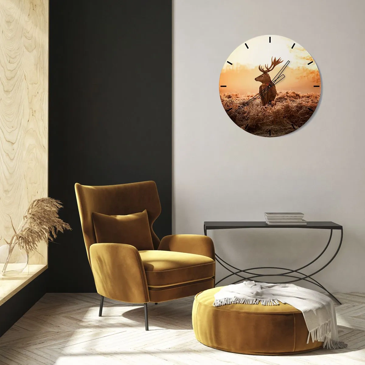 Orologio da parete - Orologio in Vetro - Il signore sulle sue terre - 40x40 cm