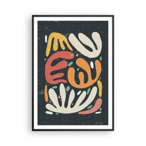 Poster in cornice nera - Composizione: adesso ti acchiappo - 70x100 cm