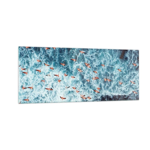 Quadro su vetro - Parata sotto il mare - 100x40 cm