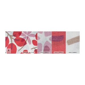 Campione di Fotomurale Premium Canvas - Composizione di fiori in rosa - Boho, Fiori, Minimalismo - 100x30 cm