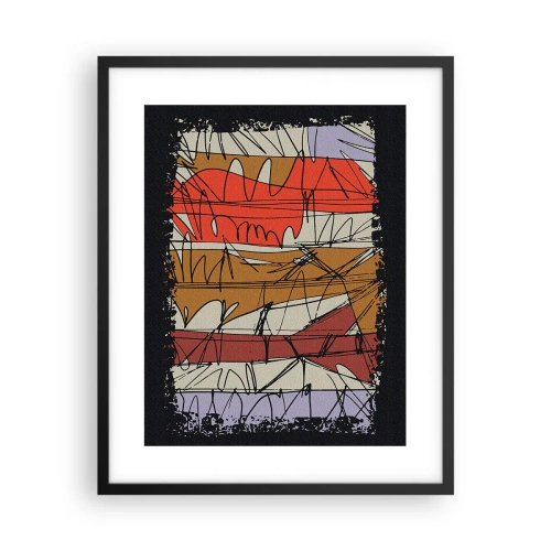 Poster in cornice nera - Composizione spontanea - 40x50 cm
