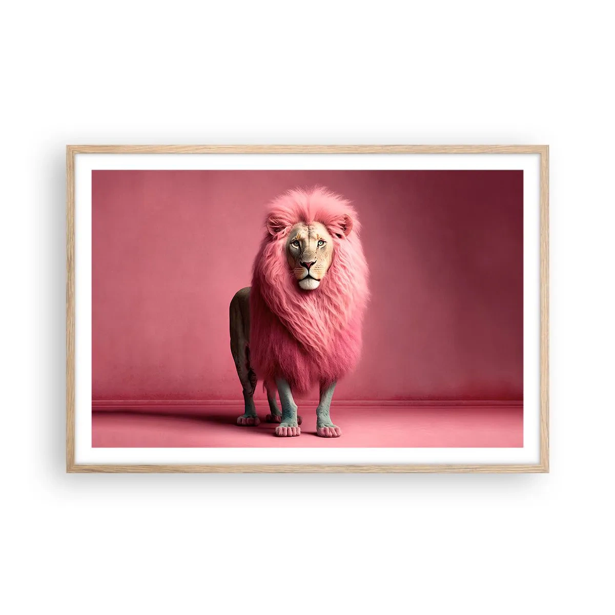 Poster in cornice rovere chiaro - E non mette più paura - 91x61 cm