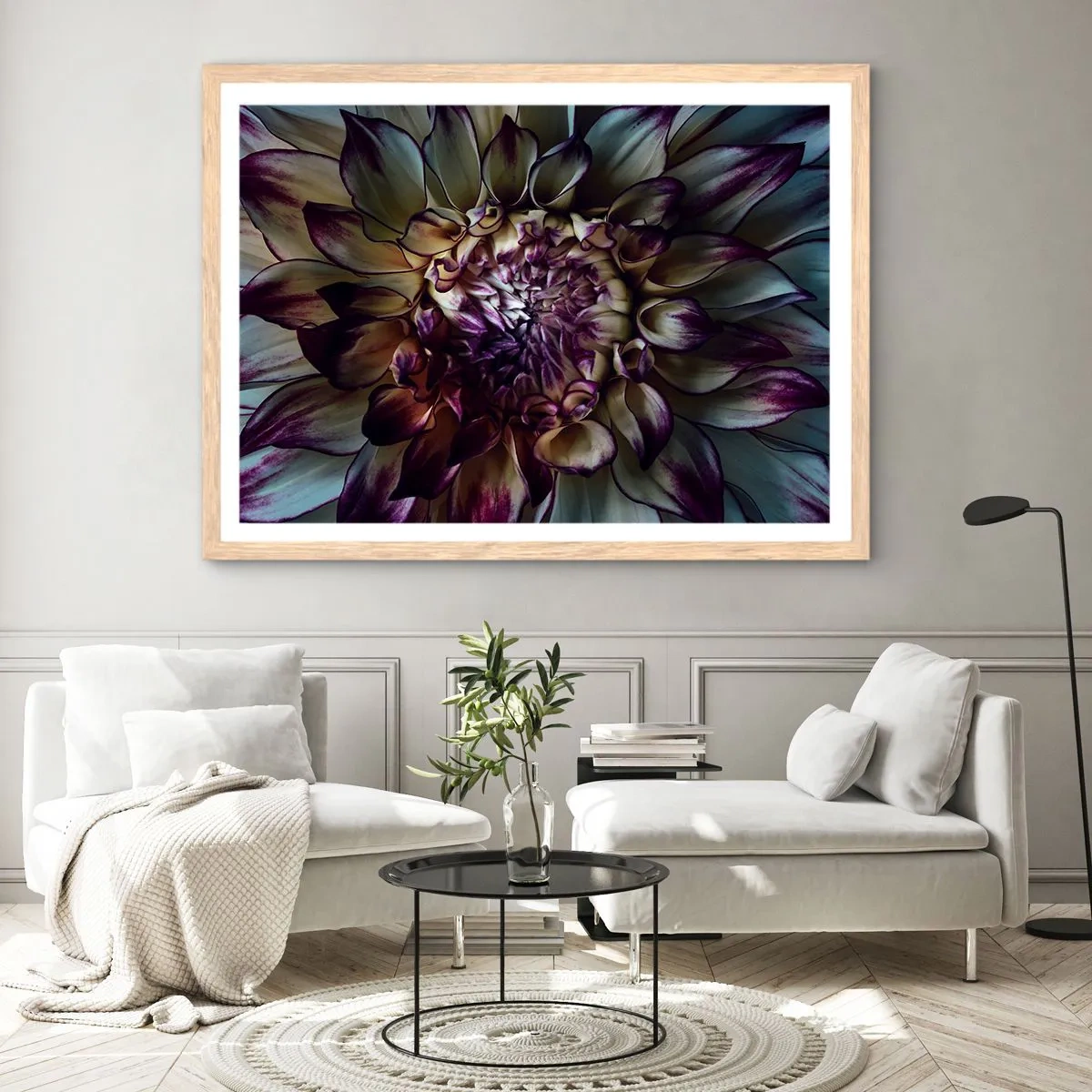 Poster in cornice rovere chiaro - Il rigoglio della giovinezza - 50x40 cm