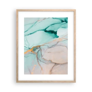 Poster in cornice rovere chiaro - Danza di forme e colori - 40x50 cm