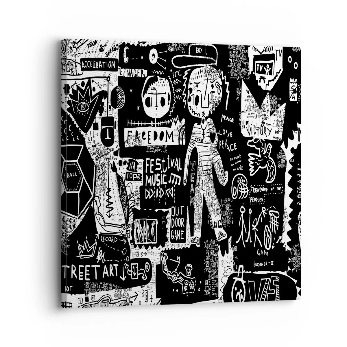 Quadro su tela - Stampe su Tela - Gioventù spirituale di giustizia e gioia - 30x30 cm