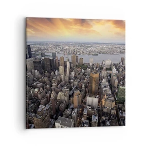 Quadro su tela - Stampe su Tela - Il cuore pulsante dei nostri tempi - 70x70 cm