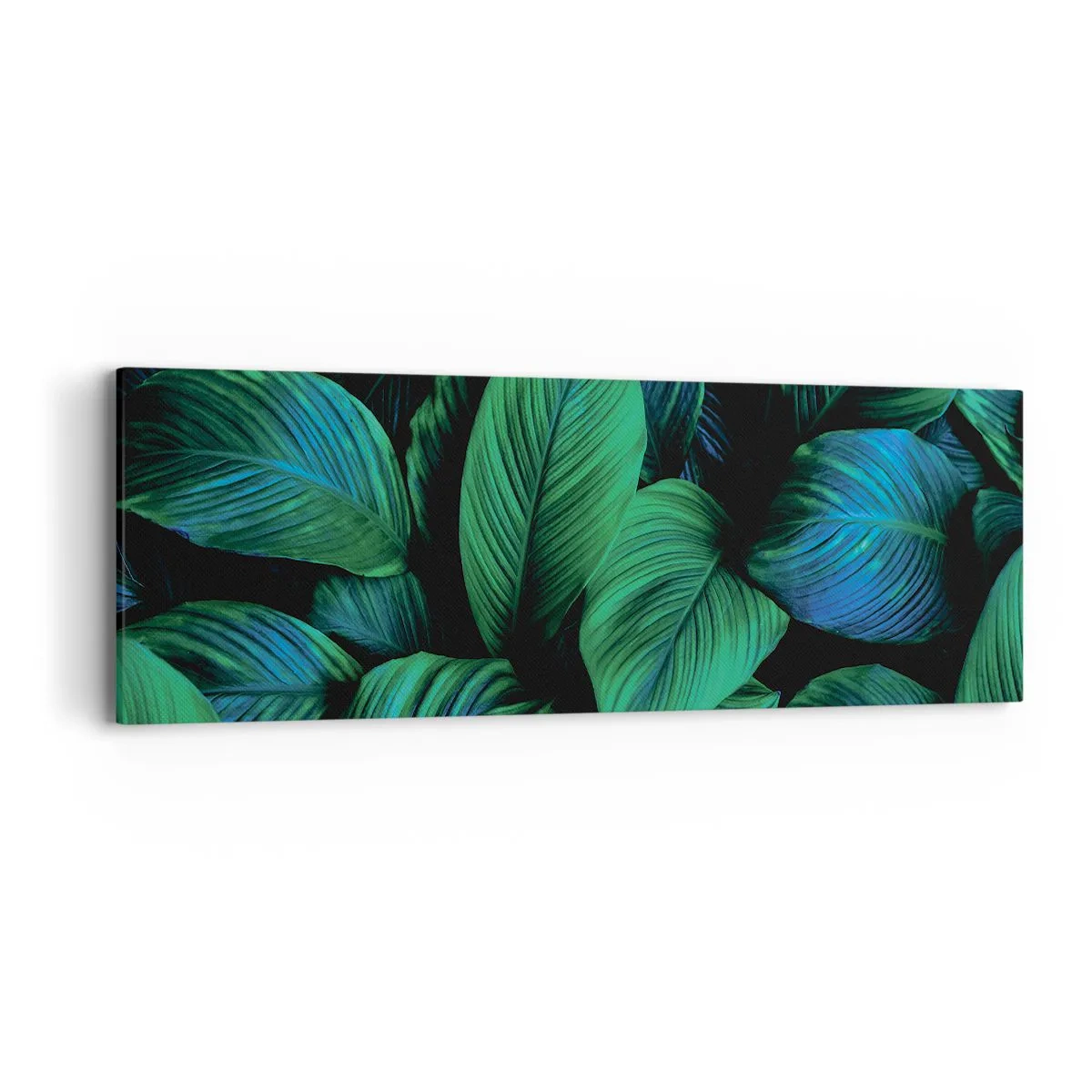 Quadro su tela - Stampe su Tela - Nella folla verde - 90x30 cm