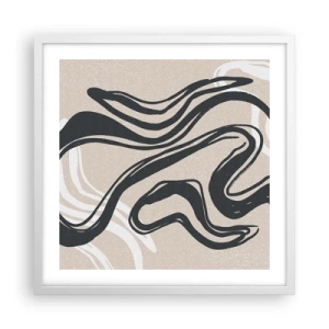 Poster in cornice bianca - Espressione moltiplicata - 50x50 cm