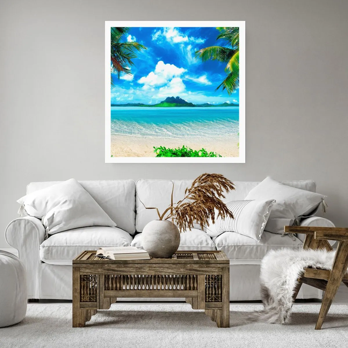 Poster - L'azzurro dei tropici - 60x60 cm
