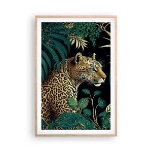 Poster in cornice rovere chiaro - Il signore della giungla - 61x91 cm