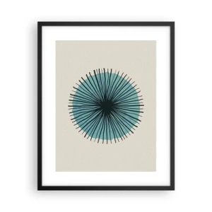 Poster in cornice nera - Radiosamente nel blu - 40x50 cm