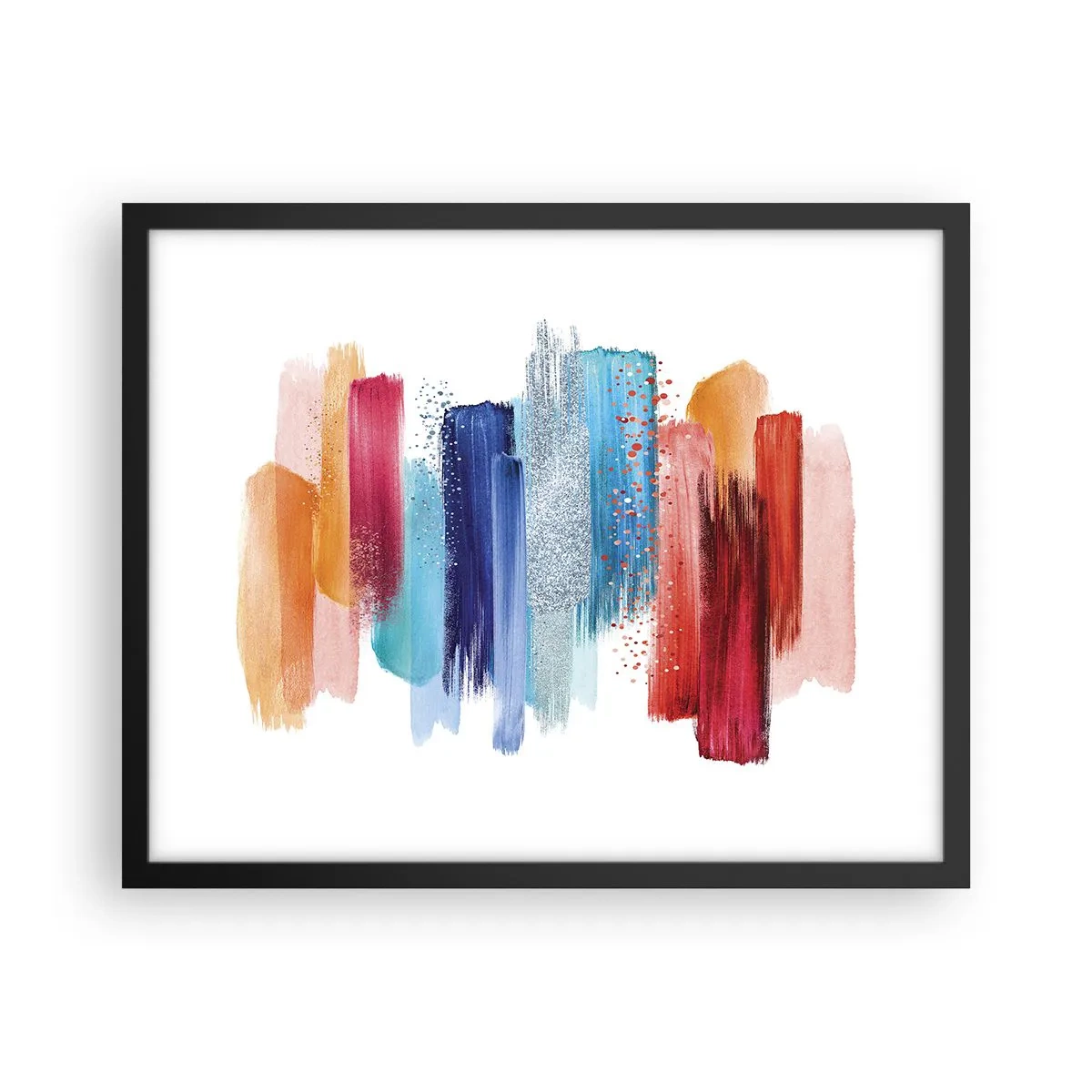 Poster in cornice nera - In alto e in basso - 50x40 cm