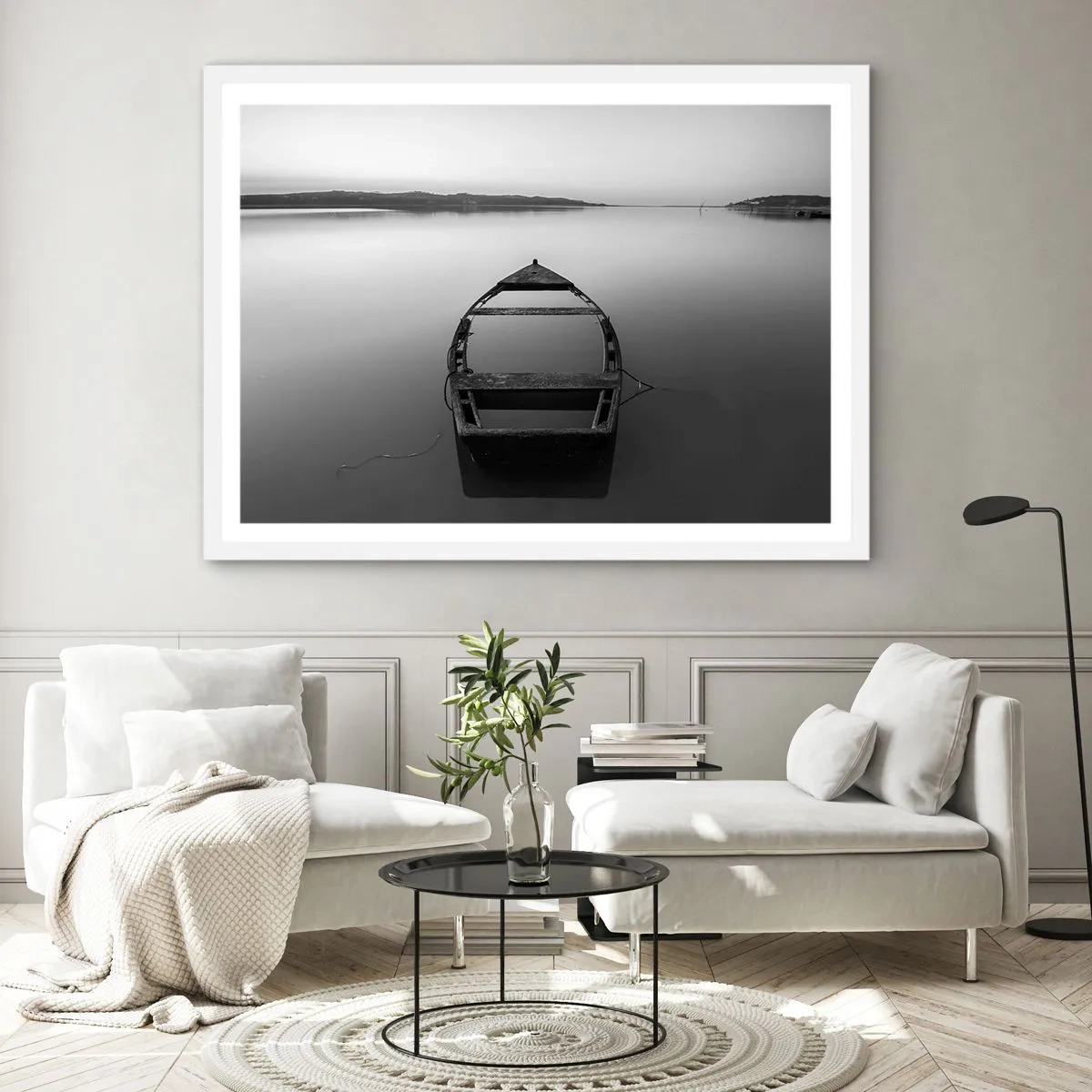Poster in cornice bianca - Nostalgia e malinconia - 91x61 cm