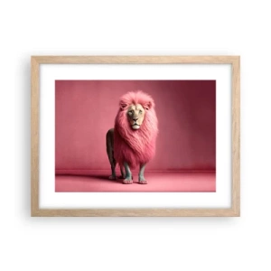 Poster in cornice rovere chiaro - E non mette più paura - 40x30 cm