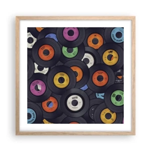Poster in cornice rovere chiaro - I colori della classicità - 50x50 cm