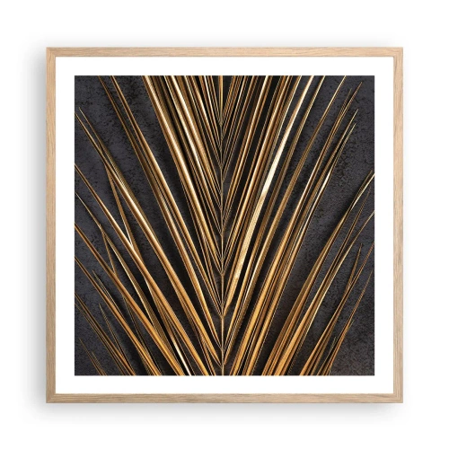 Poster in cornice rovere chiaro - L'oro dei tropici - 60x60 cm