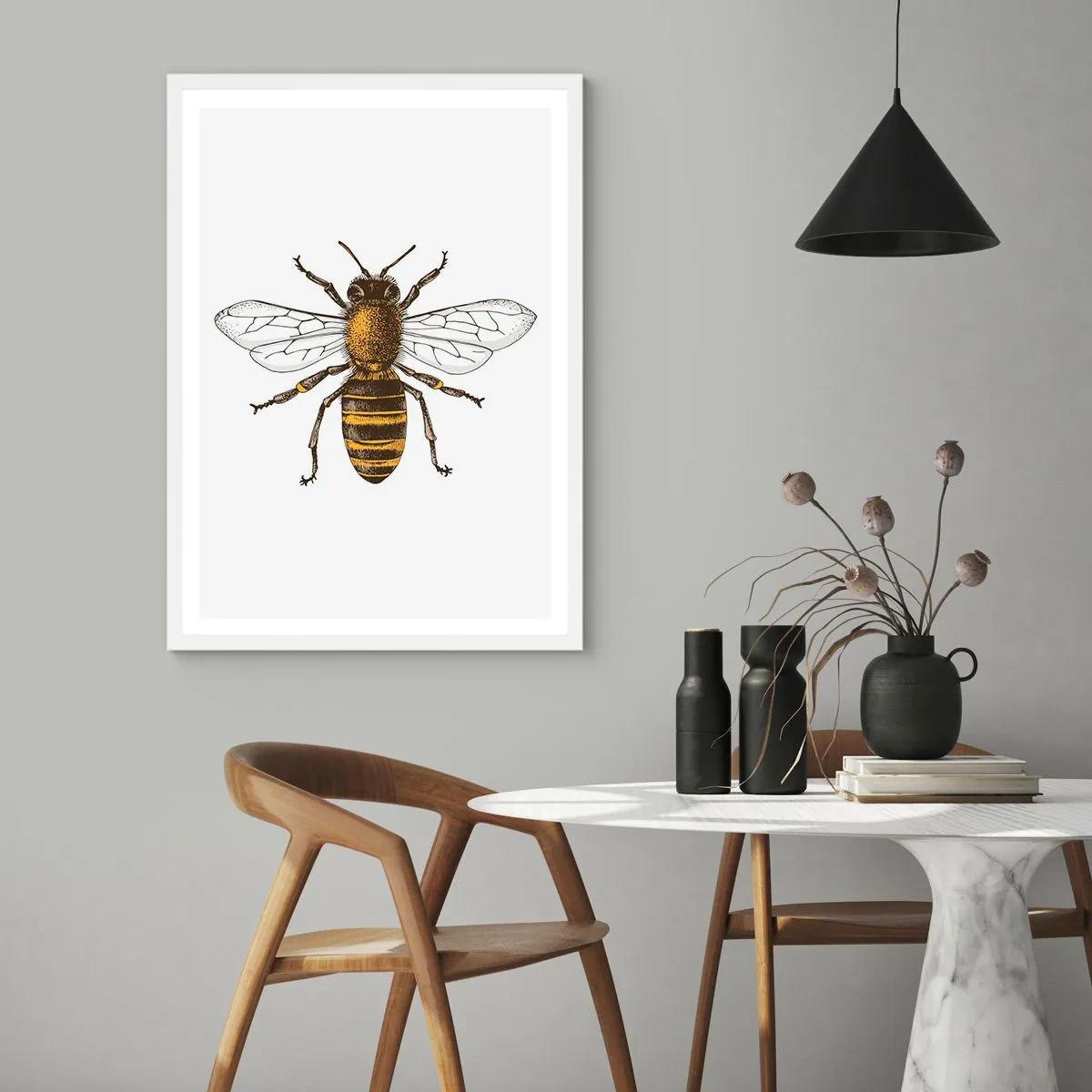 Poster in cornice bianca - Bella e buona - 61x91 cm