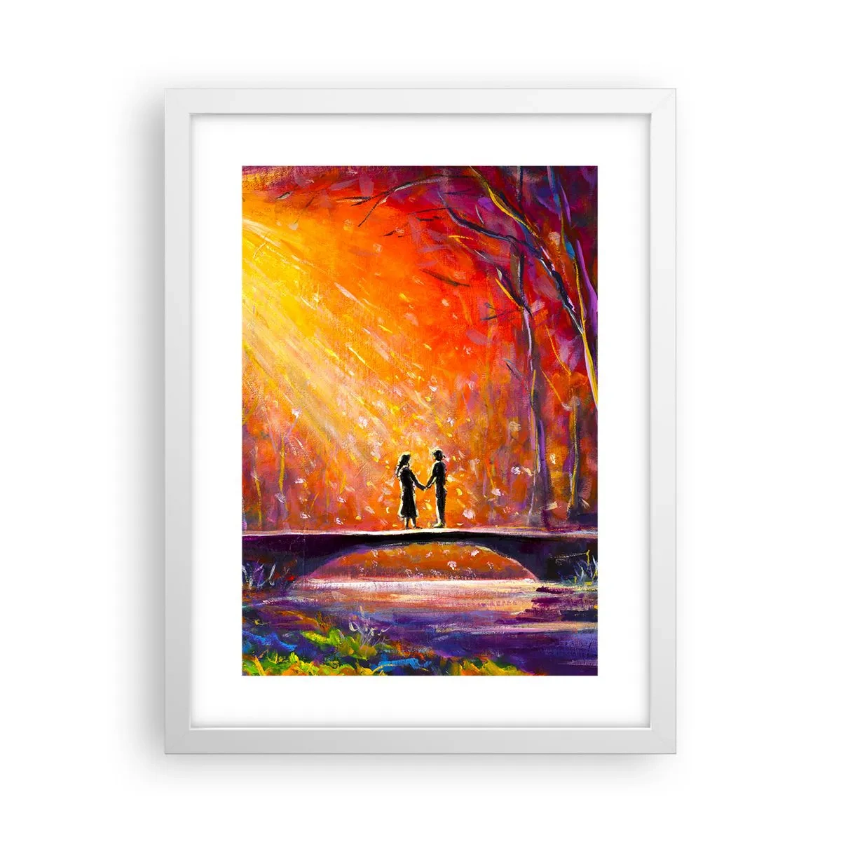 Poster in cornice bianca - Anche il cielo li ama - 30x40 cm