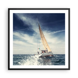 Poster in cornice nera - Non ci raggiungeranno! - 60x60 cm