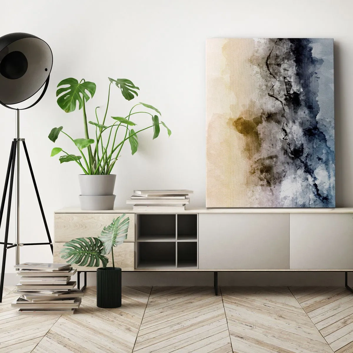 Quadro su tela - Stampe su Tela - Immersi in una nuvola di nebbia - 65x120 cm