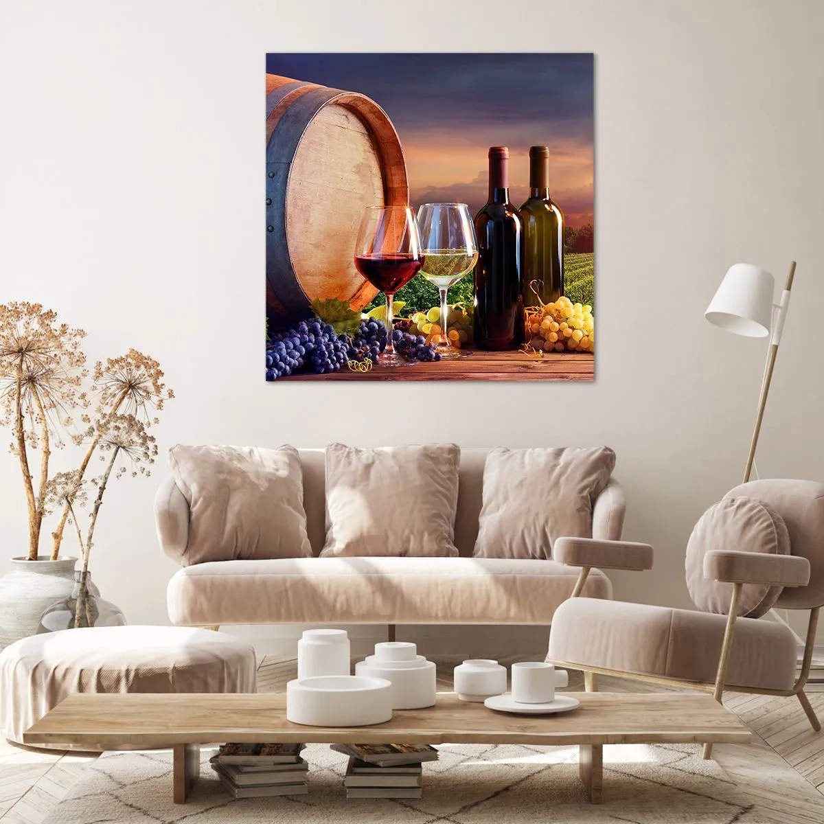 Quadro su tela - Stampe su Tela - Qui la vita ha gusto - 70x70 cm