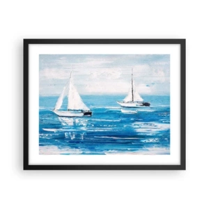 Poster in cornice nera - Con un amico al fianco - 50x40 cm