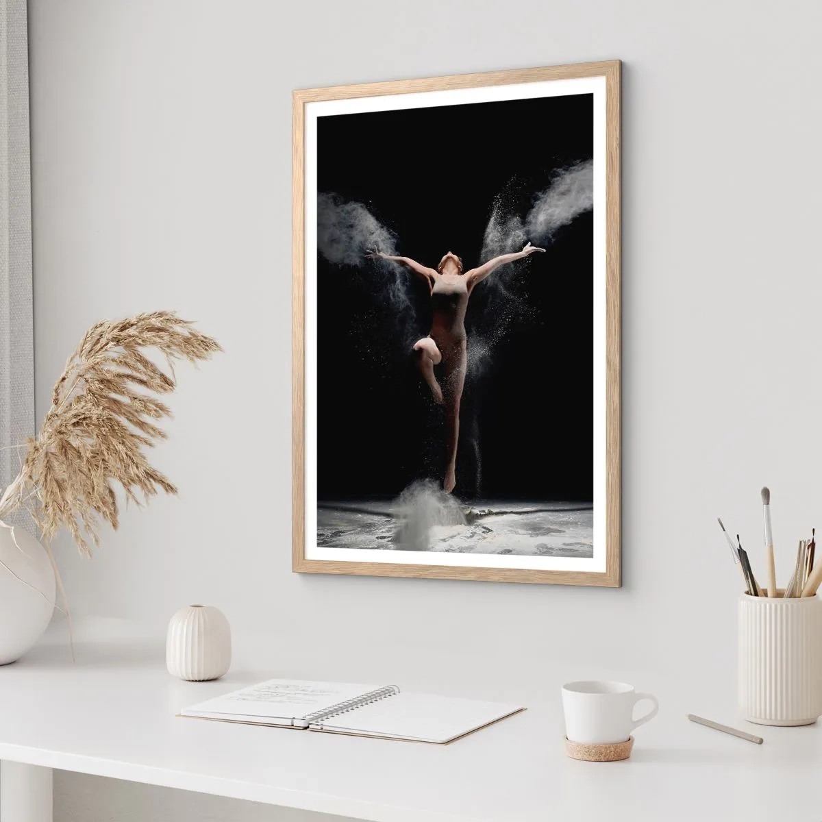 Poster in cornice rovere chiaro - Gli elfi esistono - 61x91 cm