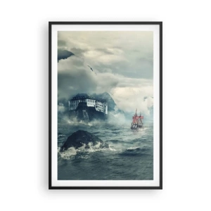 Poster in cornice nera - Sulle acque magiche - 61x91 cm