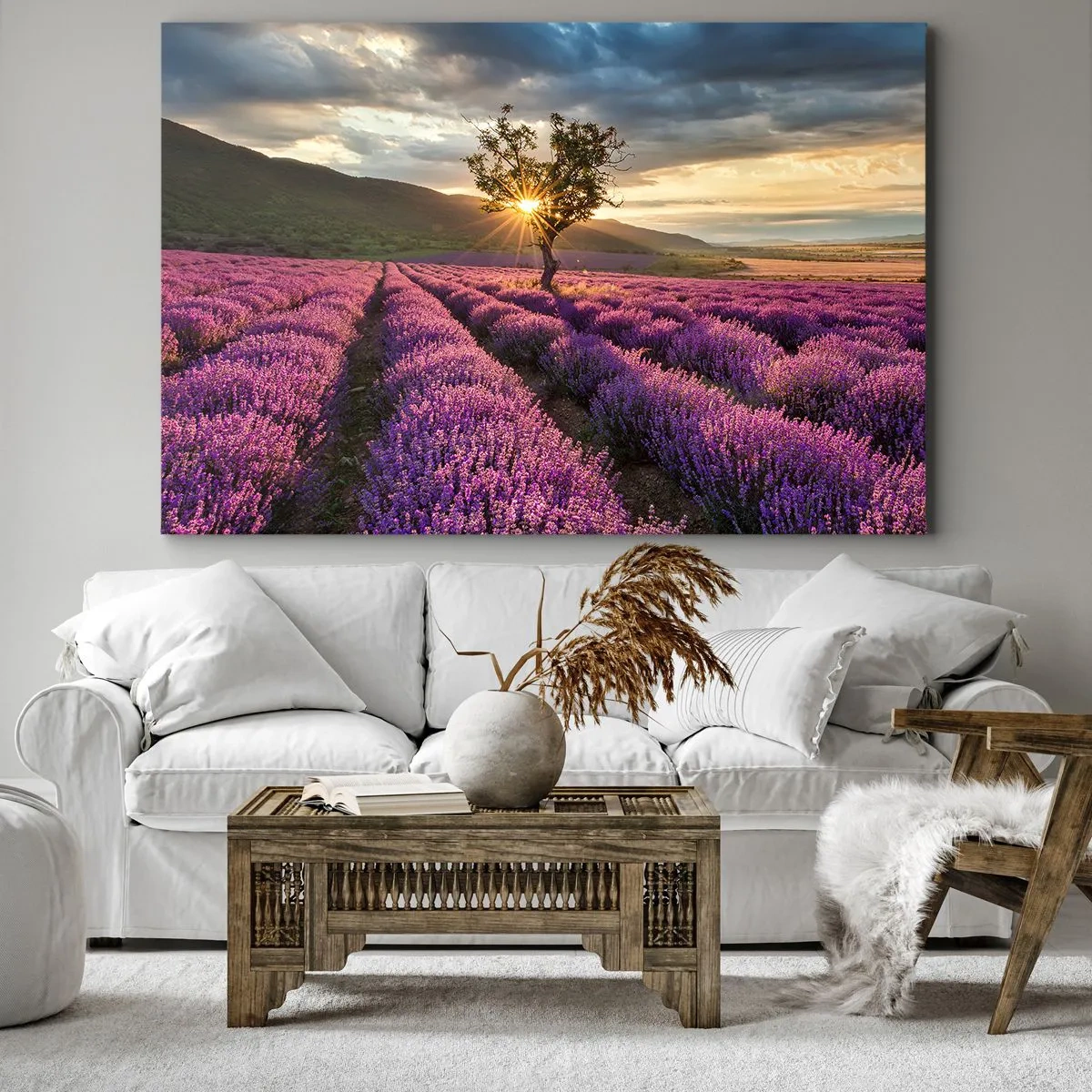 Quadro su tela - Stampe su Tela - Aroma di colore lilla - 70x50 cm