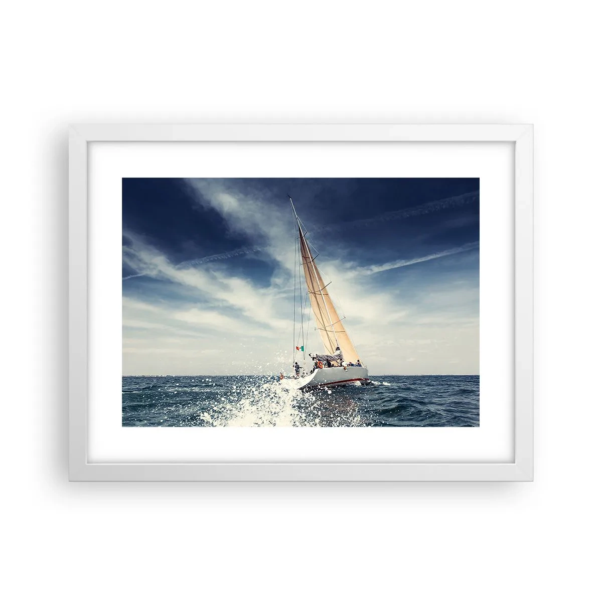 Poster in cornice bianca - Non ci raggiungeranno! - 40x30 cm