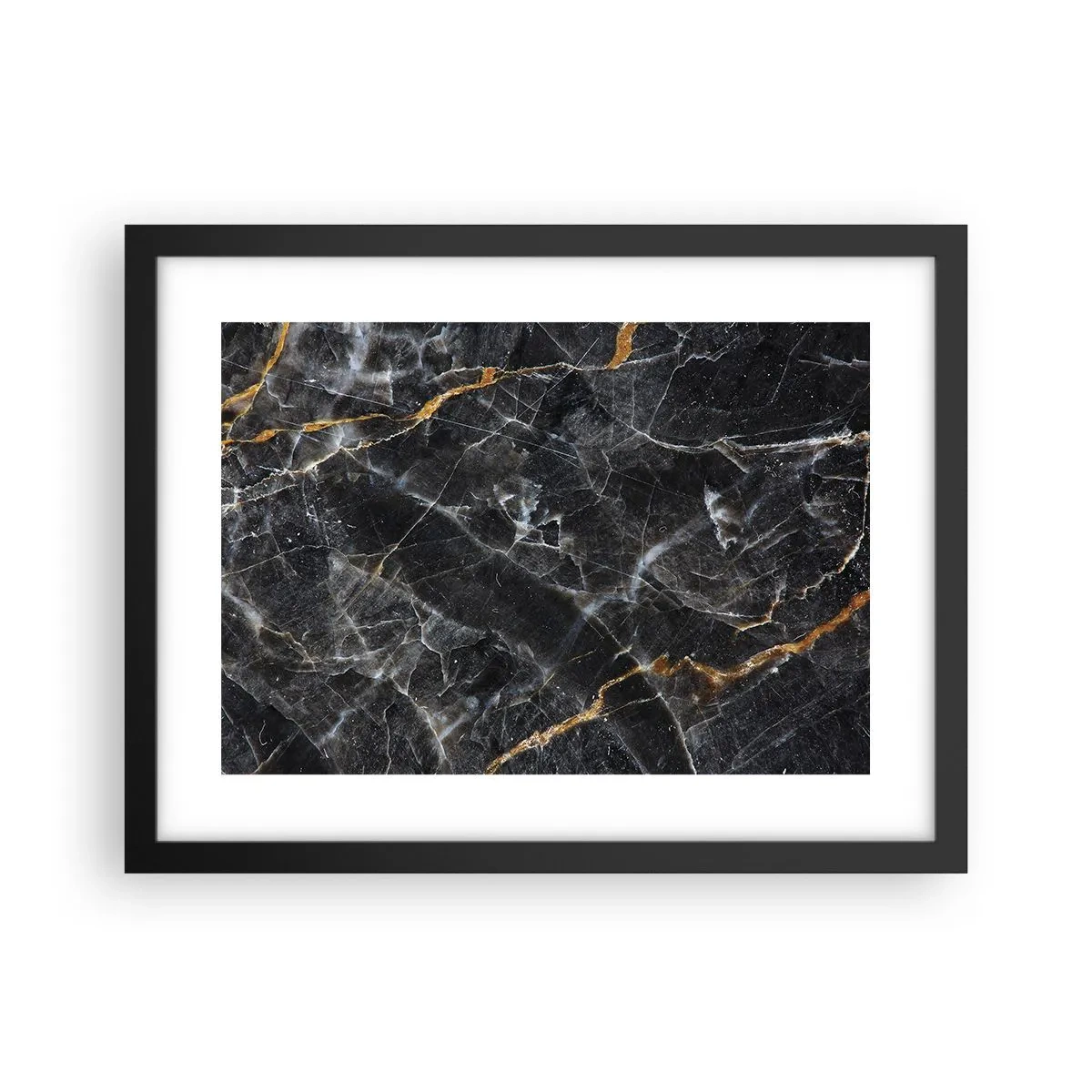 Poster in cornice nera - La vita interiore delle pietre - 40x30 cm