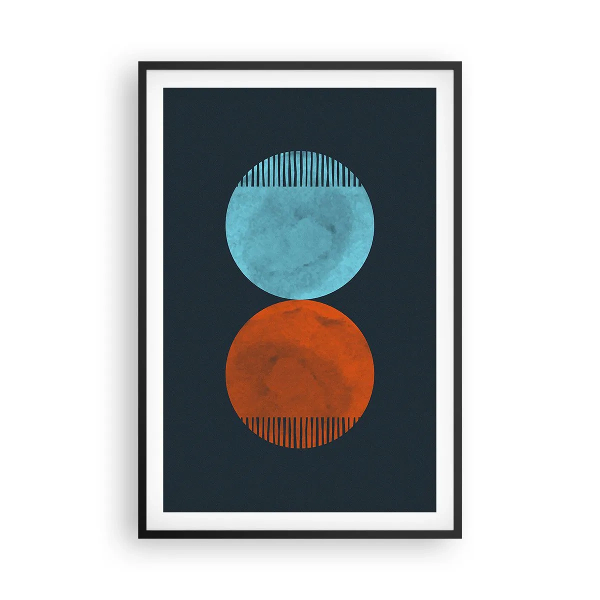 Poster in cornice nera - Solo geometria? - 61x91 cm
