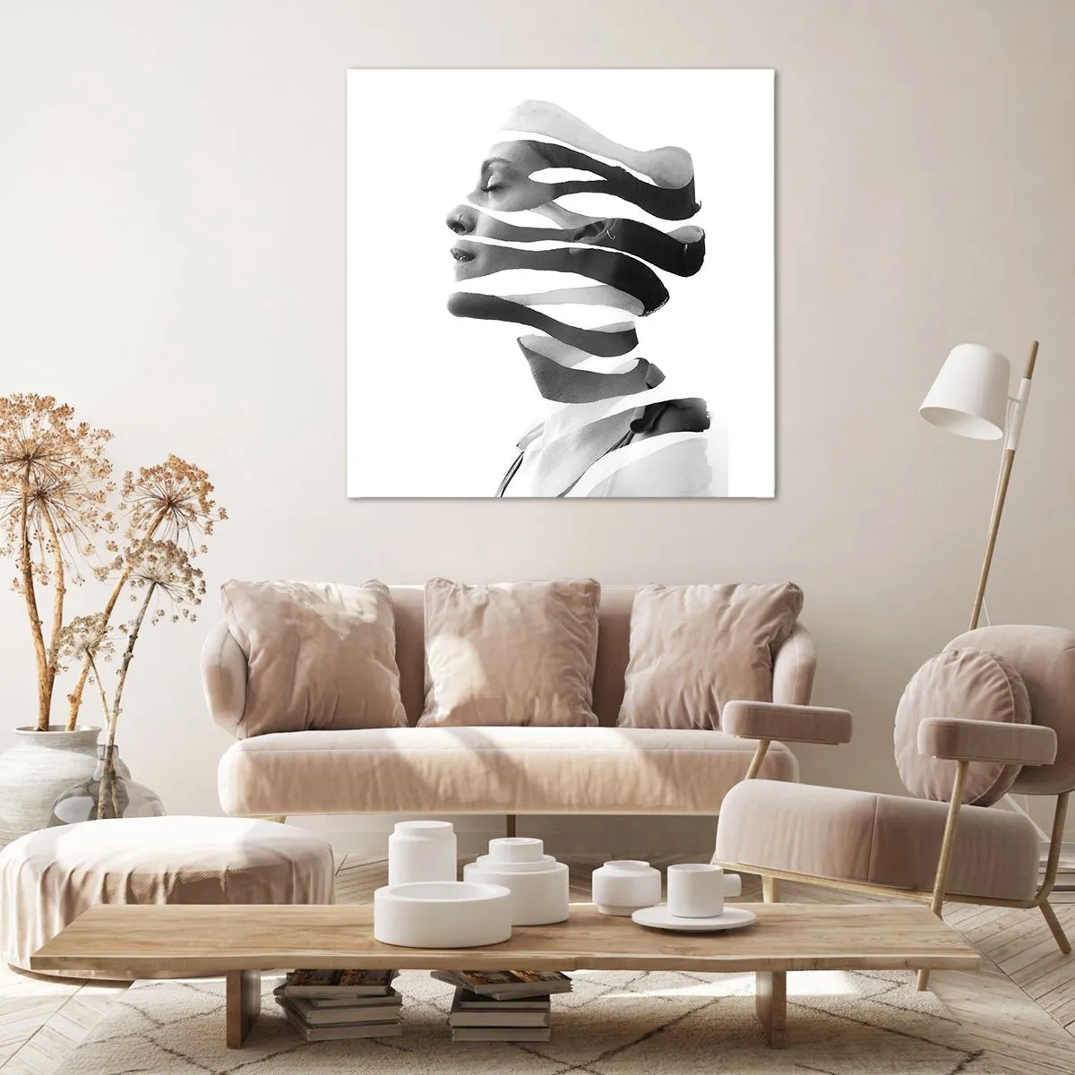 Quadro su tela - Stampe su Tela - Ritratto surrealista - 70x70 cm