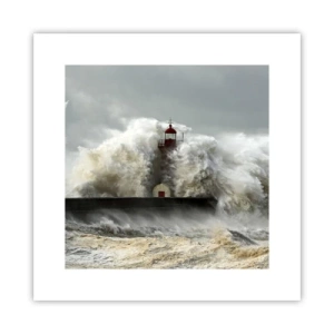 Poster - L'ira dell'oceano - 30x30 cm