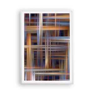 Poster in cornice bianca - Tessute con la luce - 70x100 cm