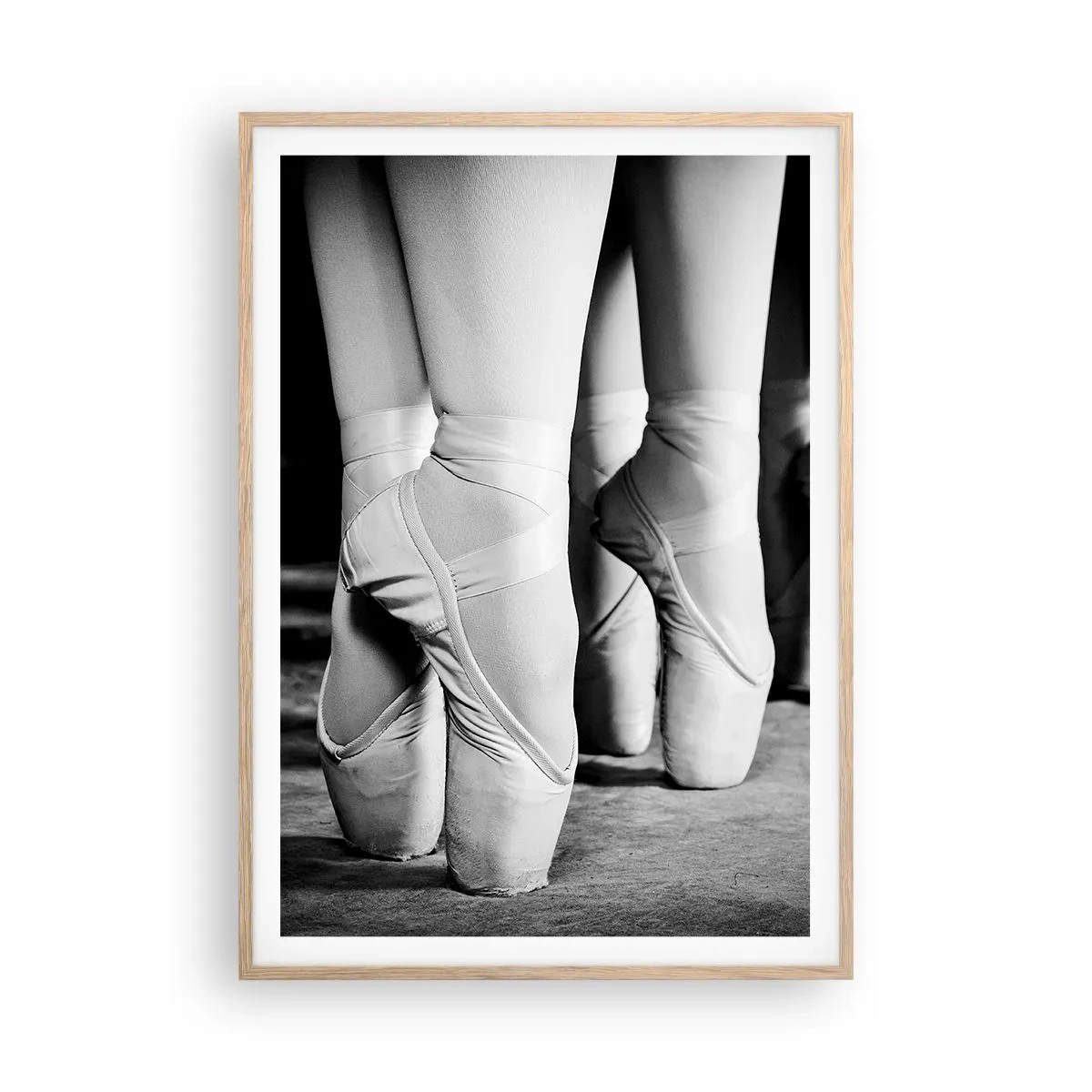 Poster in cornice rovere chiaro - Insieme, con leggerezza - 70x100 cm