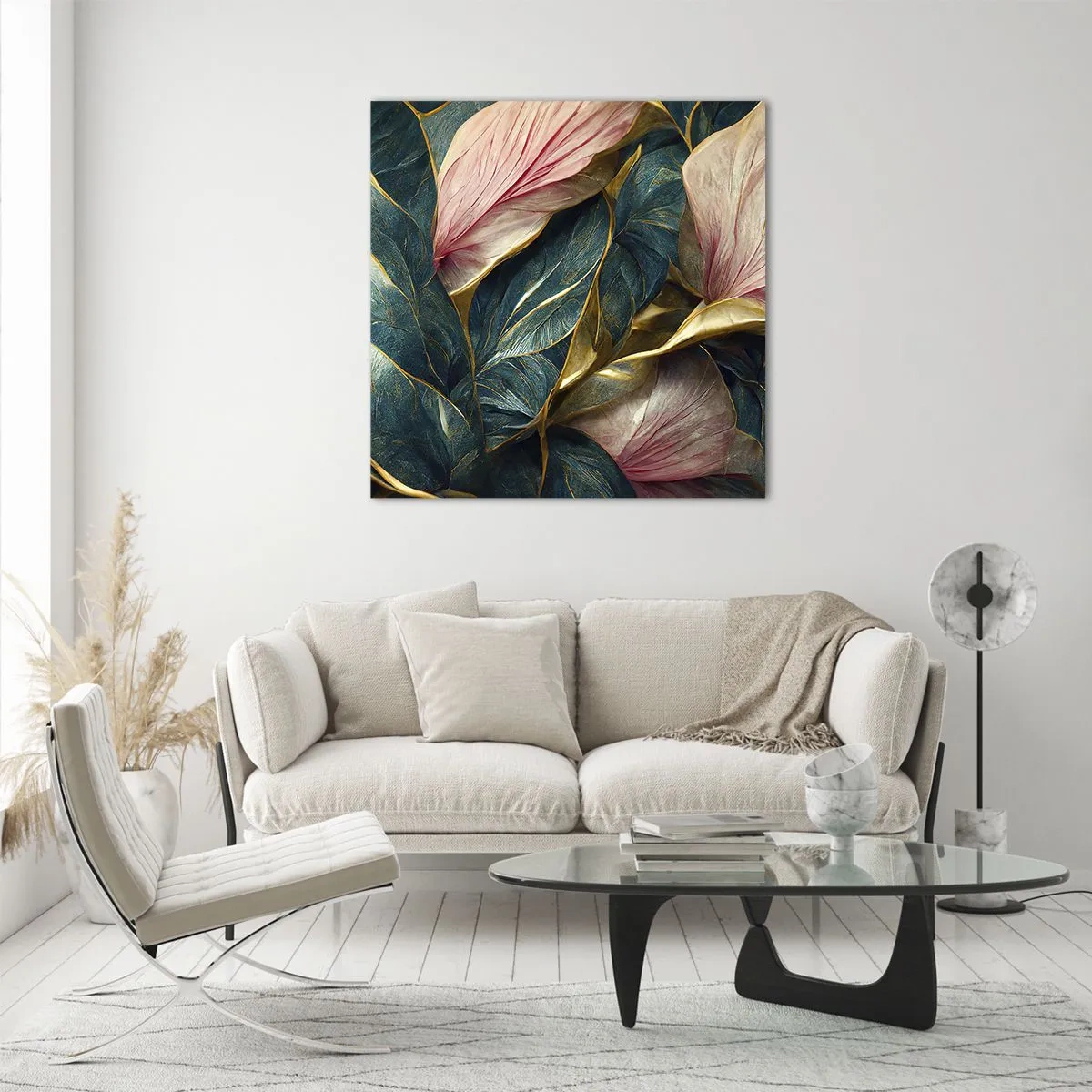 Quadro su vetro - Stile ed eleganza naturali - 30x30 cm