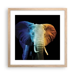 Poster in cornice rovere chiaro - Eccentrico, non strano - 40x40 cm