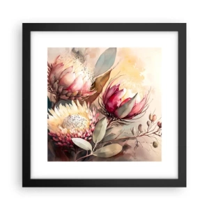 Poster in cornice nera - Di profilo e di fronte - 30x30 cm