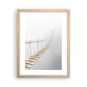 Poster in cornice rovere chiaro - Dove ti porta? - 30x40 cm