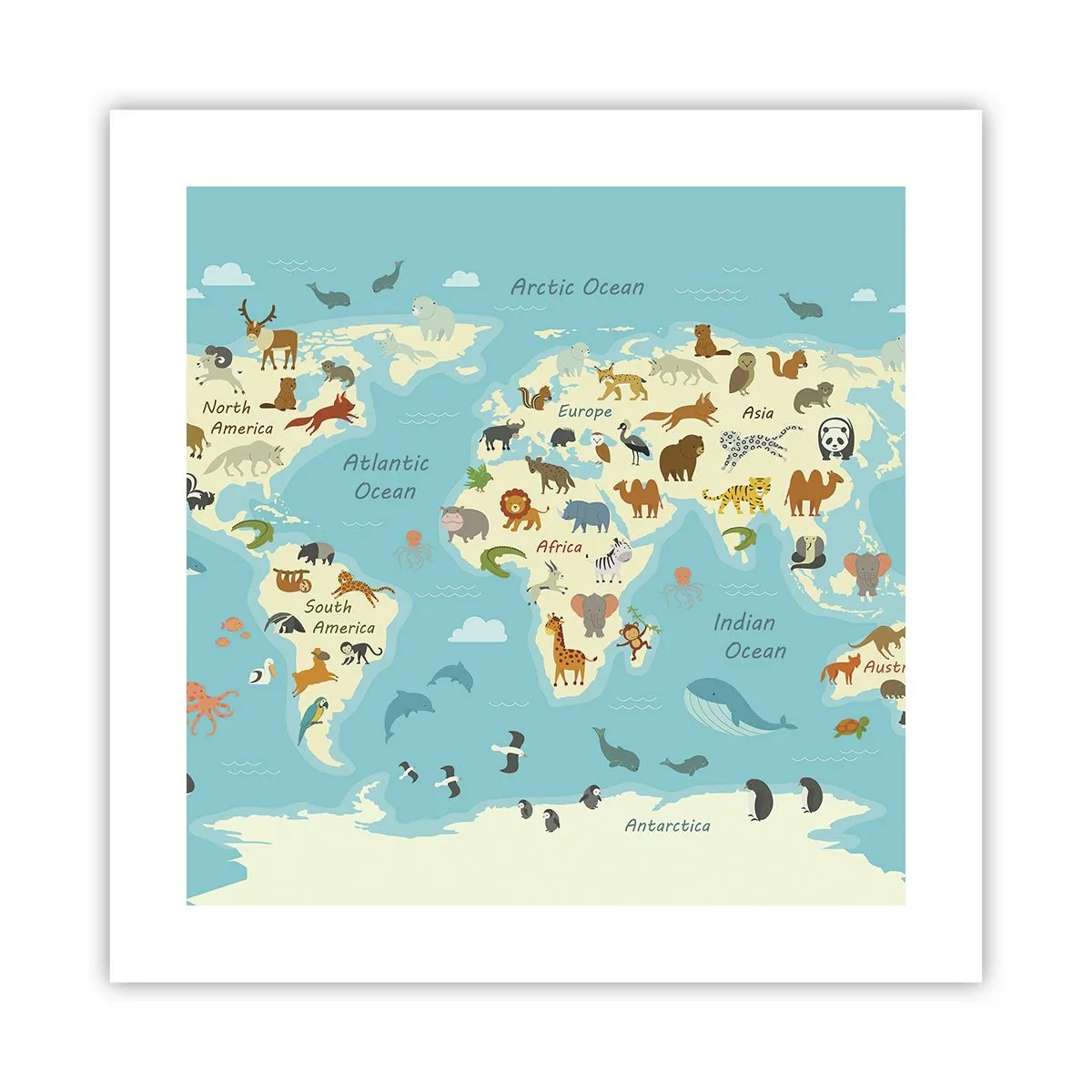 Poster - Buoni vicini - 40x40 cm