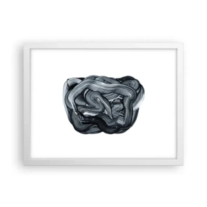 Poster in cornice bianca - Non è così semplice - 40x30 cm