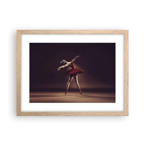Poster in cornice rovere chiaro - Prima ballerina - 40x30 cm